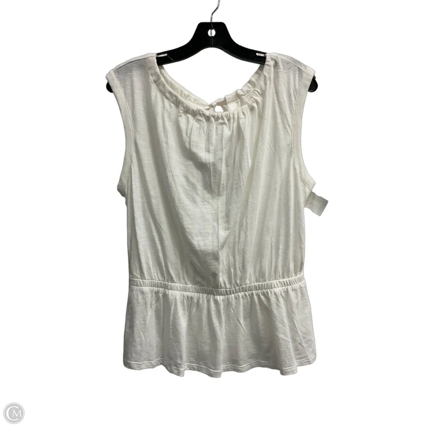 Top Sleeveless By Banana Republic In White, Size: S