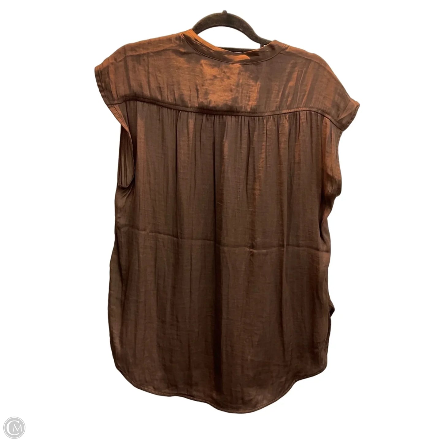 Top Short Sleeve By Rachel Zoe In Brown, Size: L