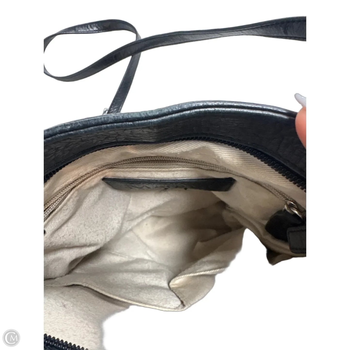 Handbag Leather By Margot, Size: Medium
