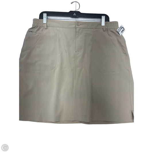 Athletic Skort By Clothes Mentor In Beige, Size: L