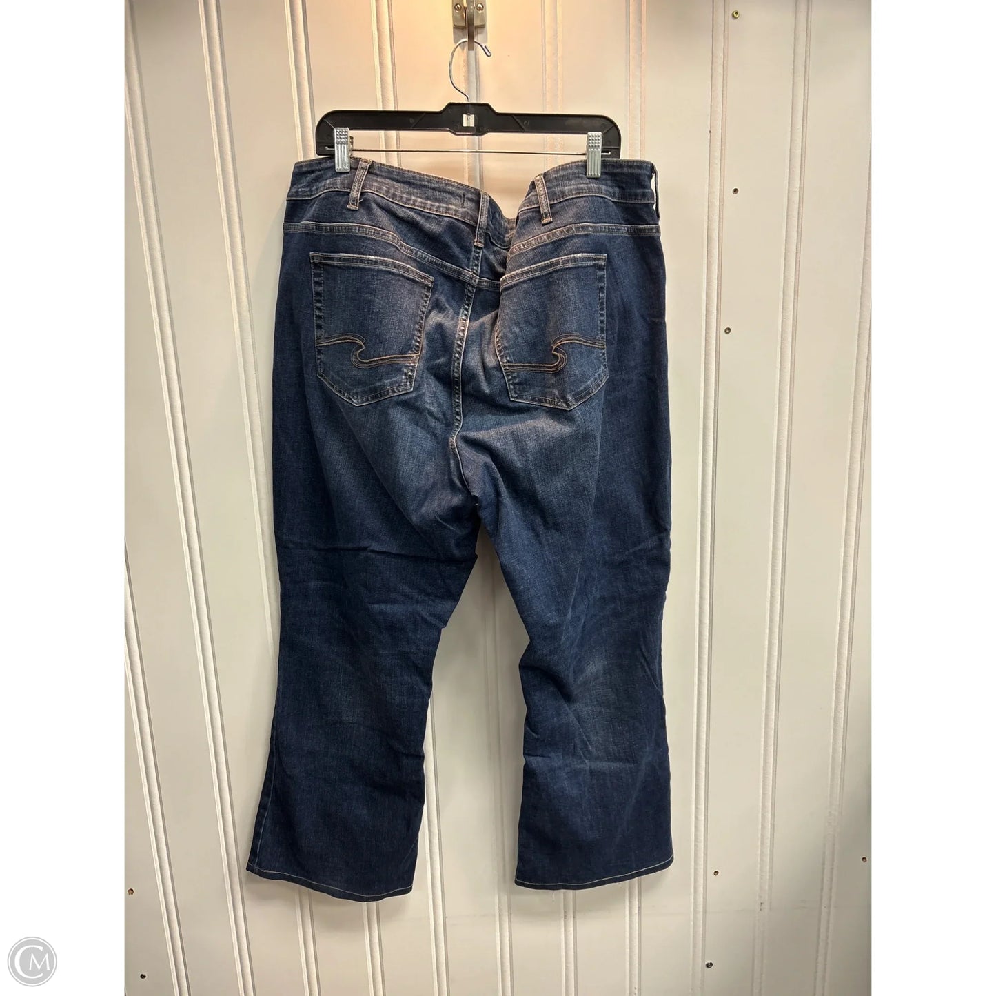 Jeans Boot Cut By Silver In Blue, Size: 22