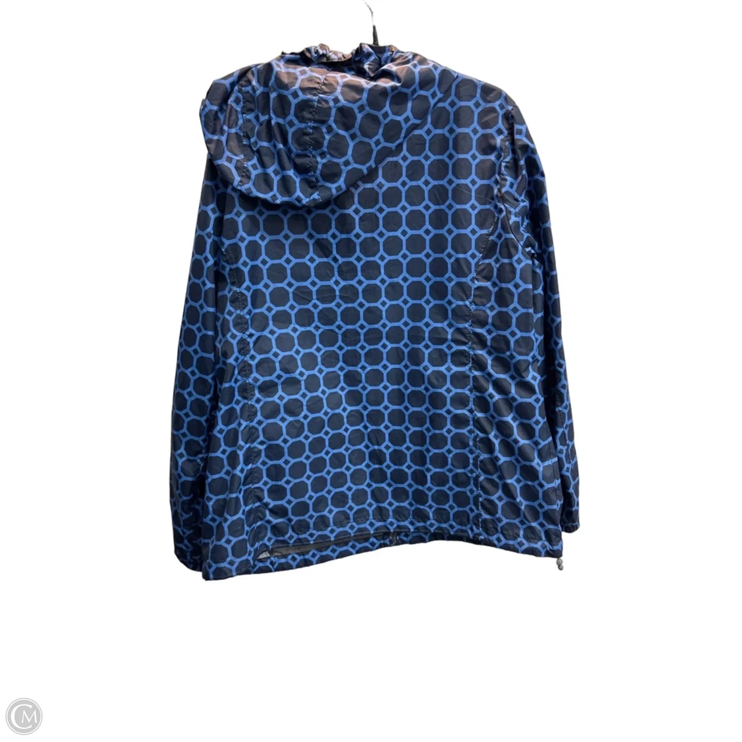 Coat Raincoat By Lands End In Blue, Size: 18