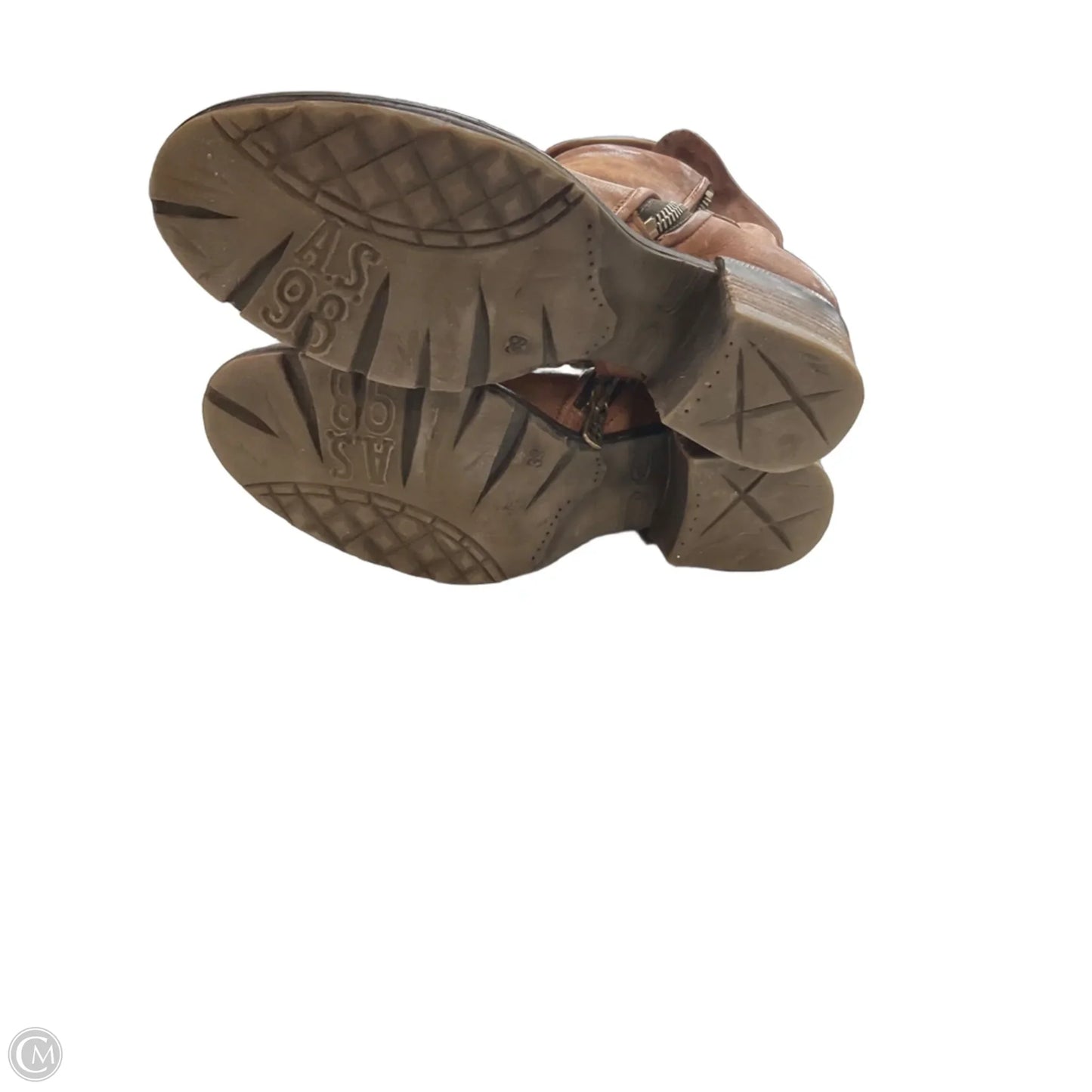 Boots Ankle Flats By Clothes Mentor In Brown, Size: 8.5