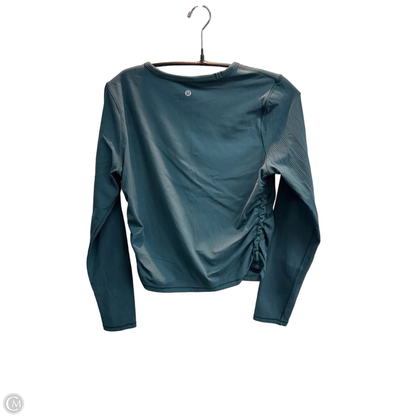 Athletic Top Long Sleeve Crewneck By Lululemon In Aqua, Size: M