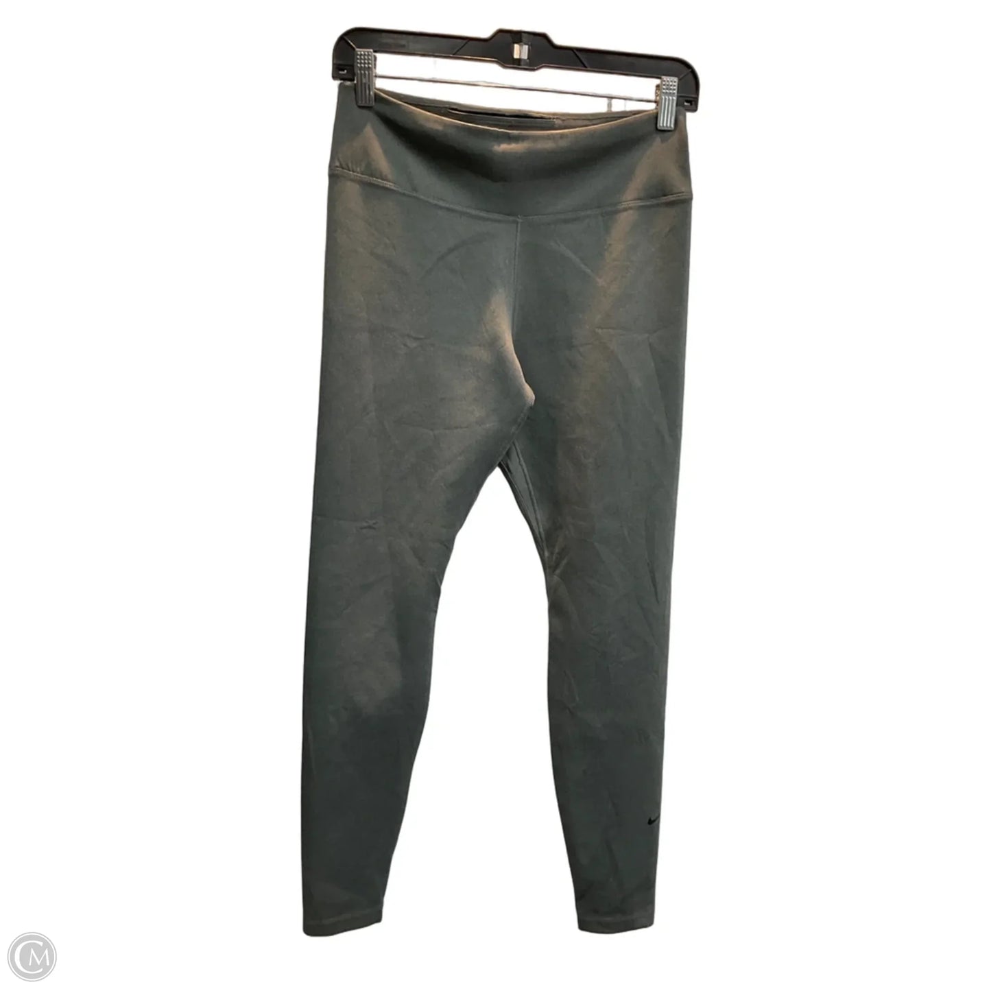 Athletic Leggings By Nike In Grey, Size: M