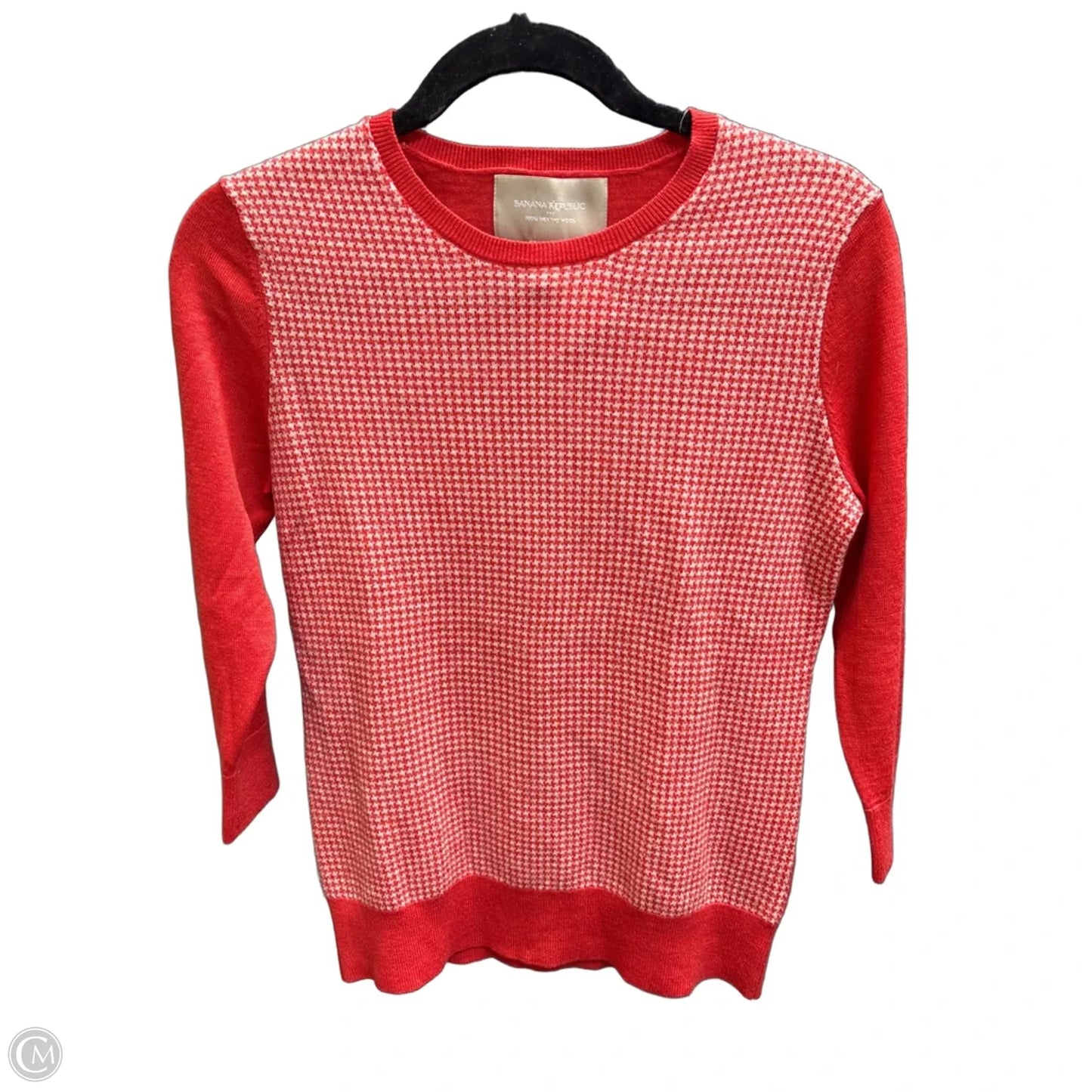 Sweater Short Sleeve By Banana Republic In Orange, Size: S