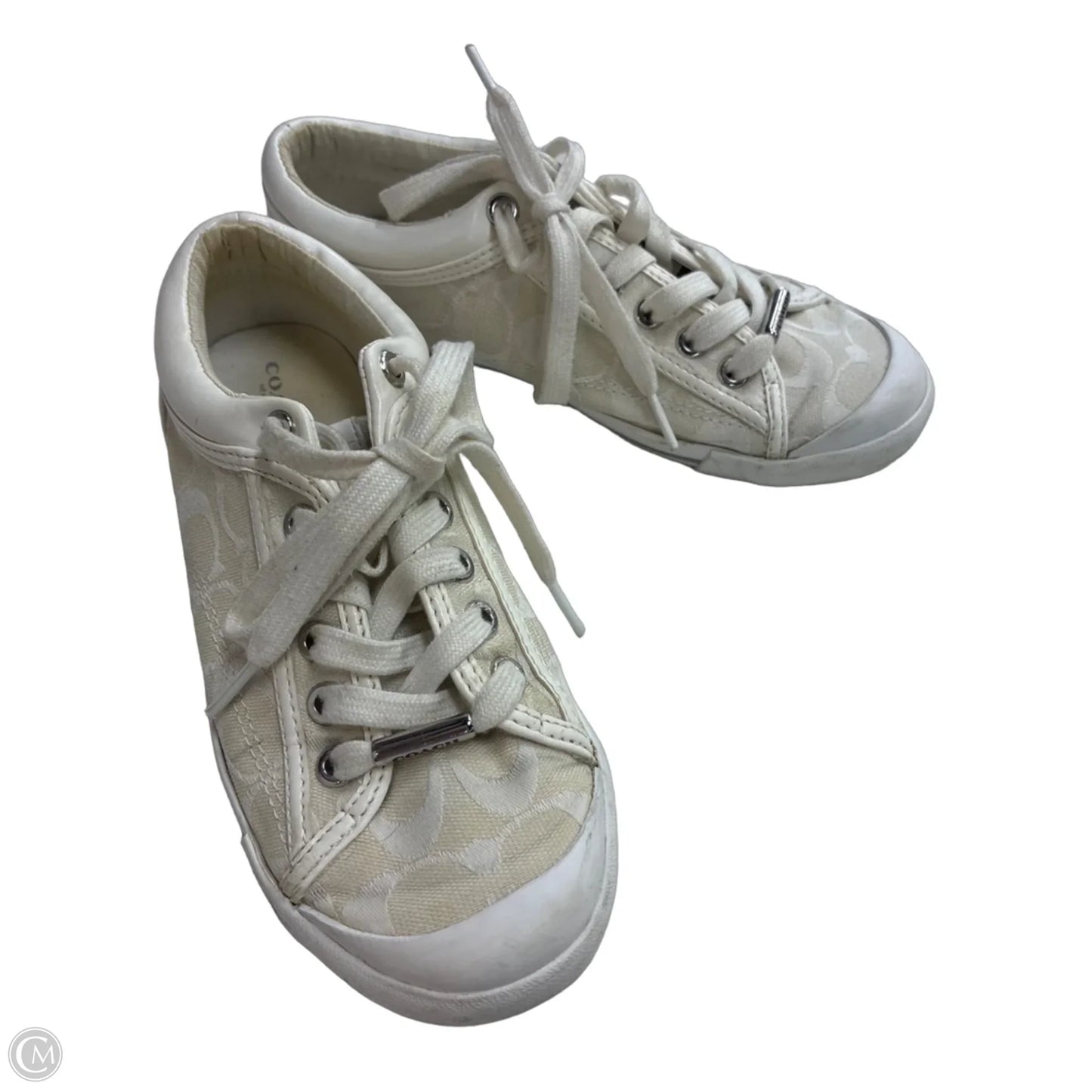 Shoes Designer By Coach In Cream, Size: 6