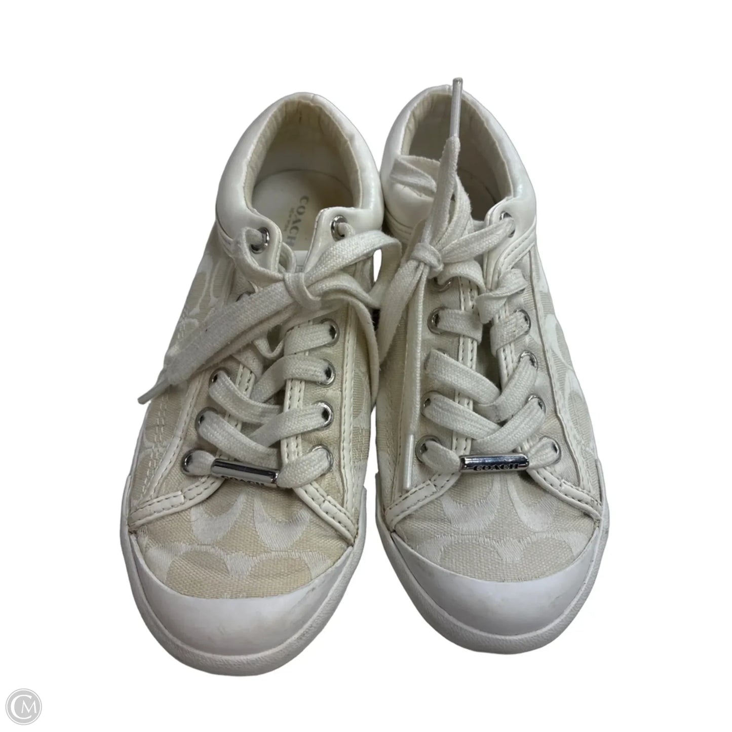 Shoes Designer By Coach In Cream, Size: 6