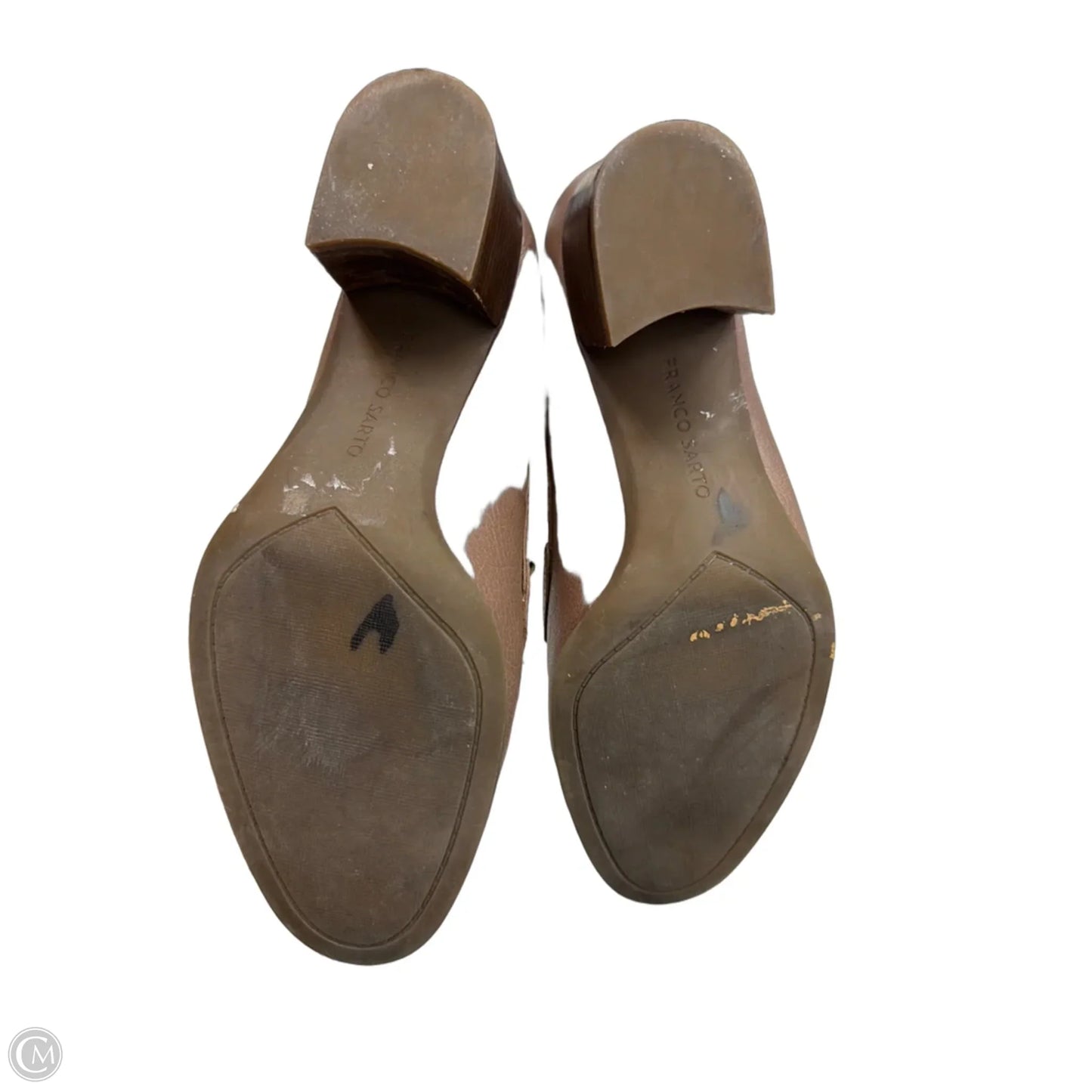 Shoes Heels Block By Franco Sarto In Taupe, Size: 7.5