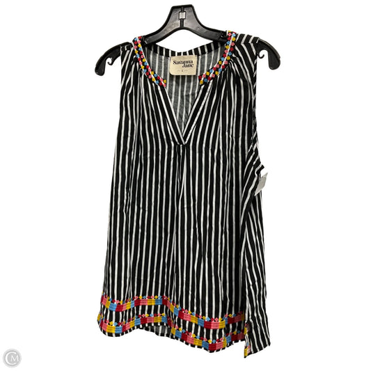 Top 2pc 3/4 Sleeve By Savanna Jane In Striped Pattern, Size: L