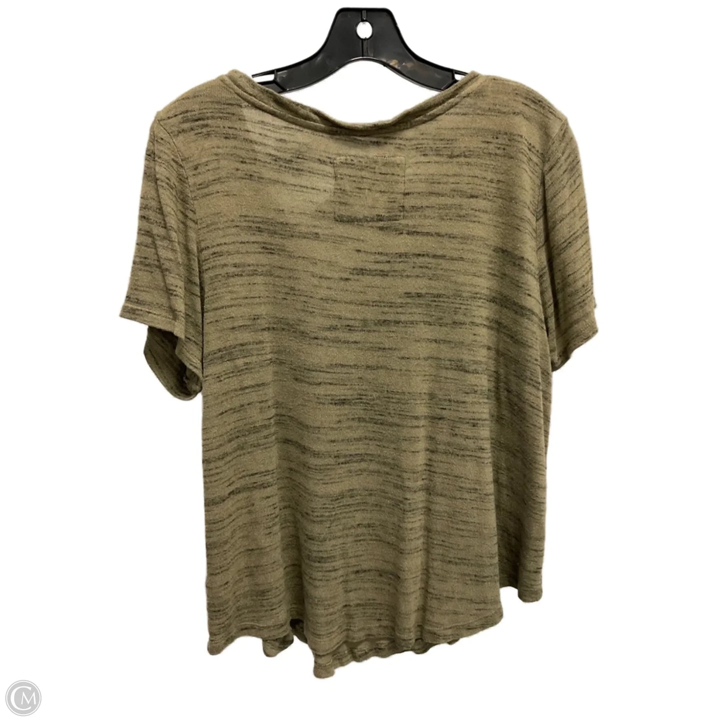 Top Short Sleeve Basic By Anthropologie In Green, Size: M