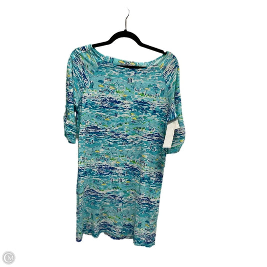 Dress Designer By Lilly Pulitzer In Aqua, Size: S