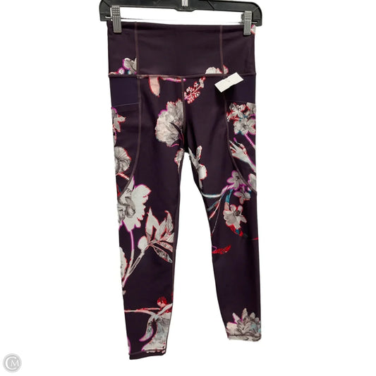Athletic Leggings Capris By Athleta In Floral Print, Size: S