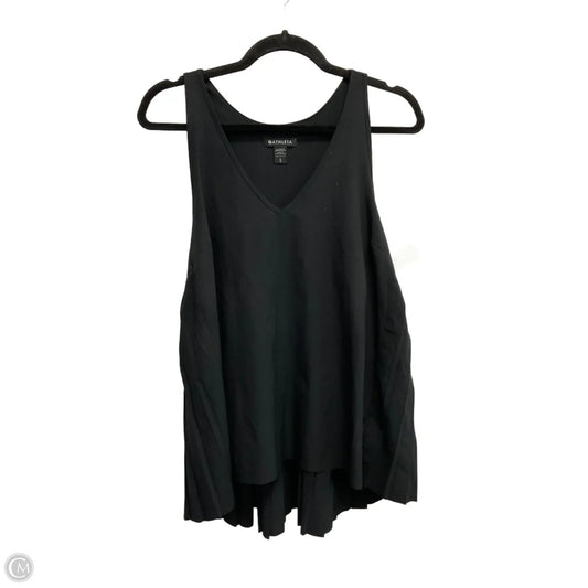 Athletic Top Short Sleeve By Athleta In Black, Size: L