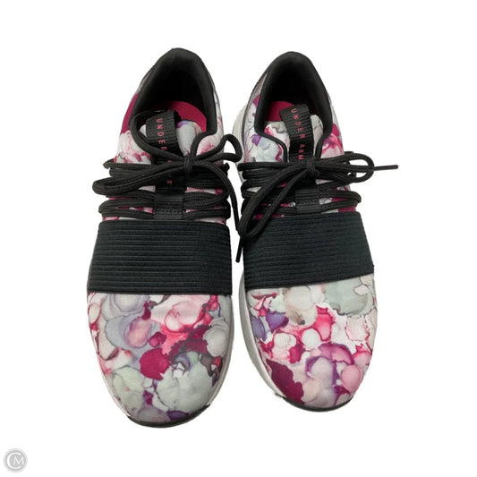 Shoes Athletic By Under Armour In Floral Print, Size: 9