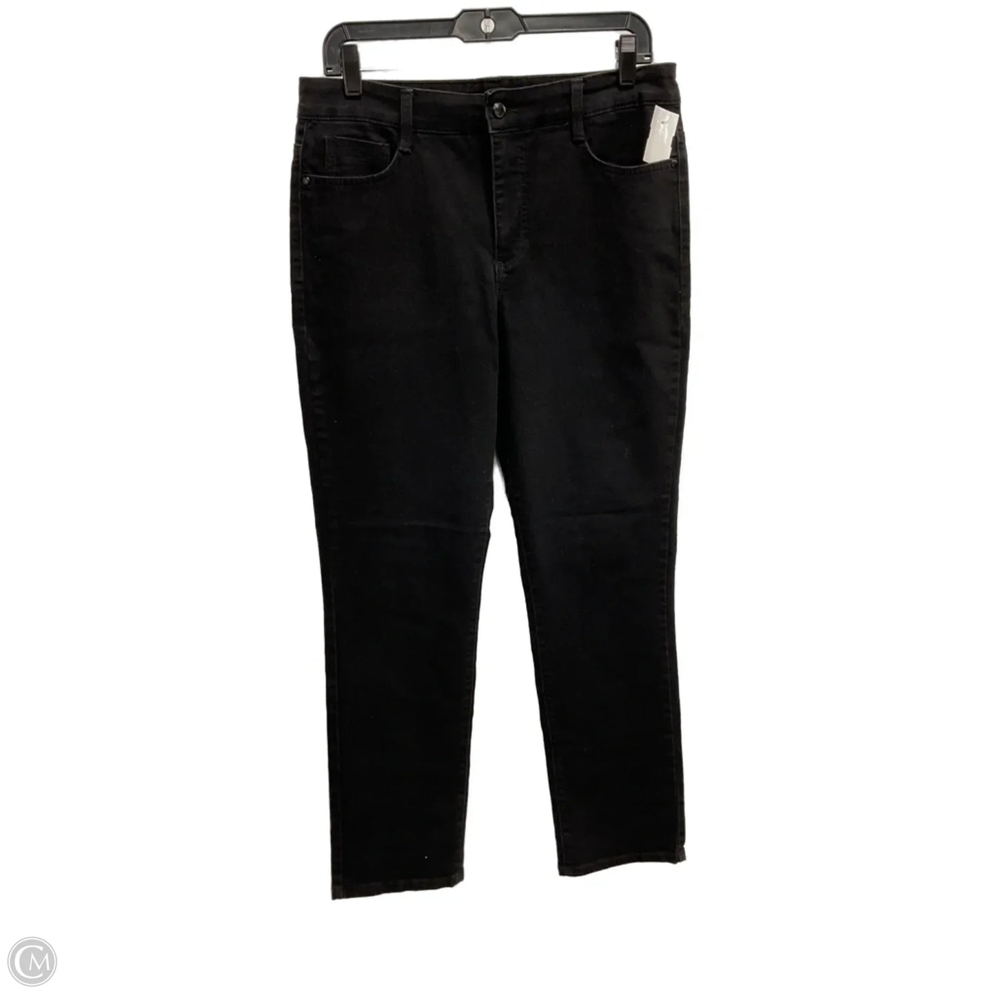 Jeans Straight By Bandolino In Black, Size: 10