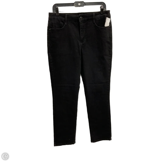 Jeans Straight By Bandolino In Black, Size: 10