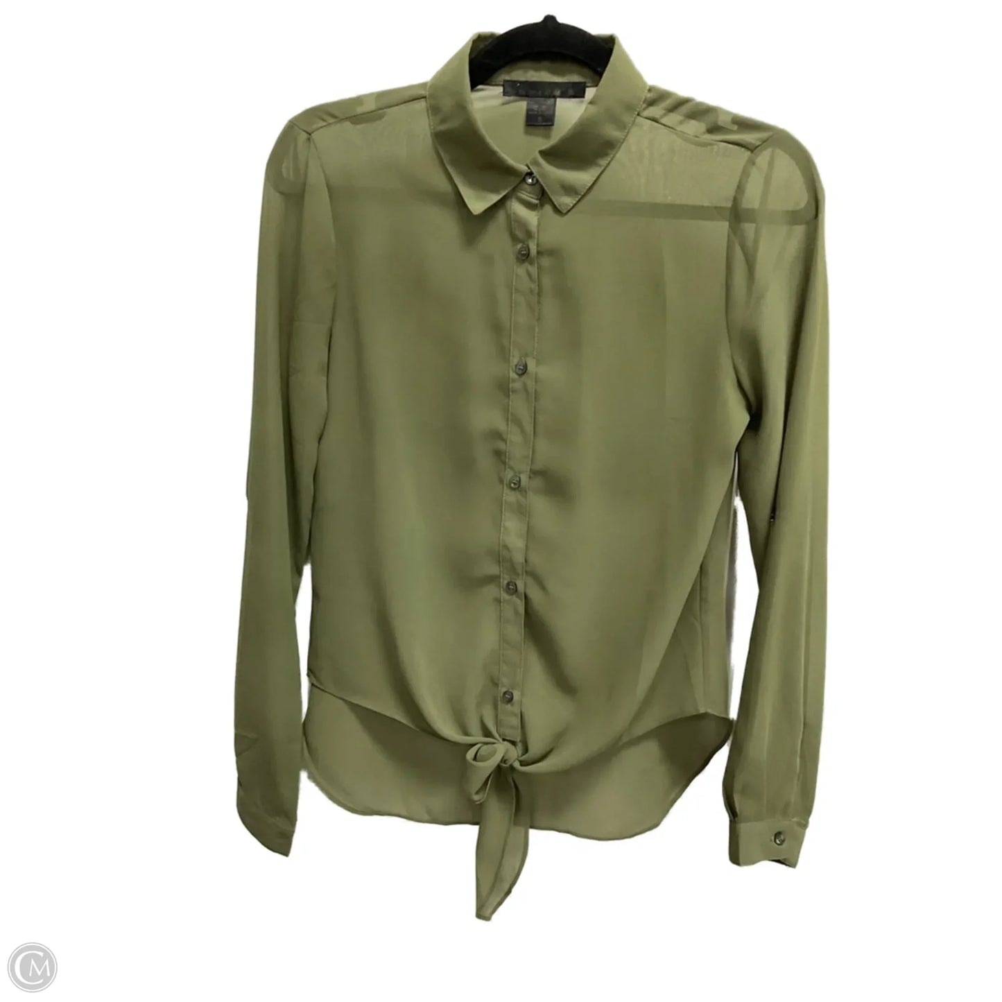 Top Long Sleeve By Clothes Mentor In Green, Size: S