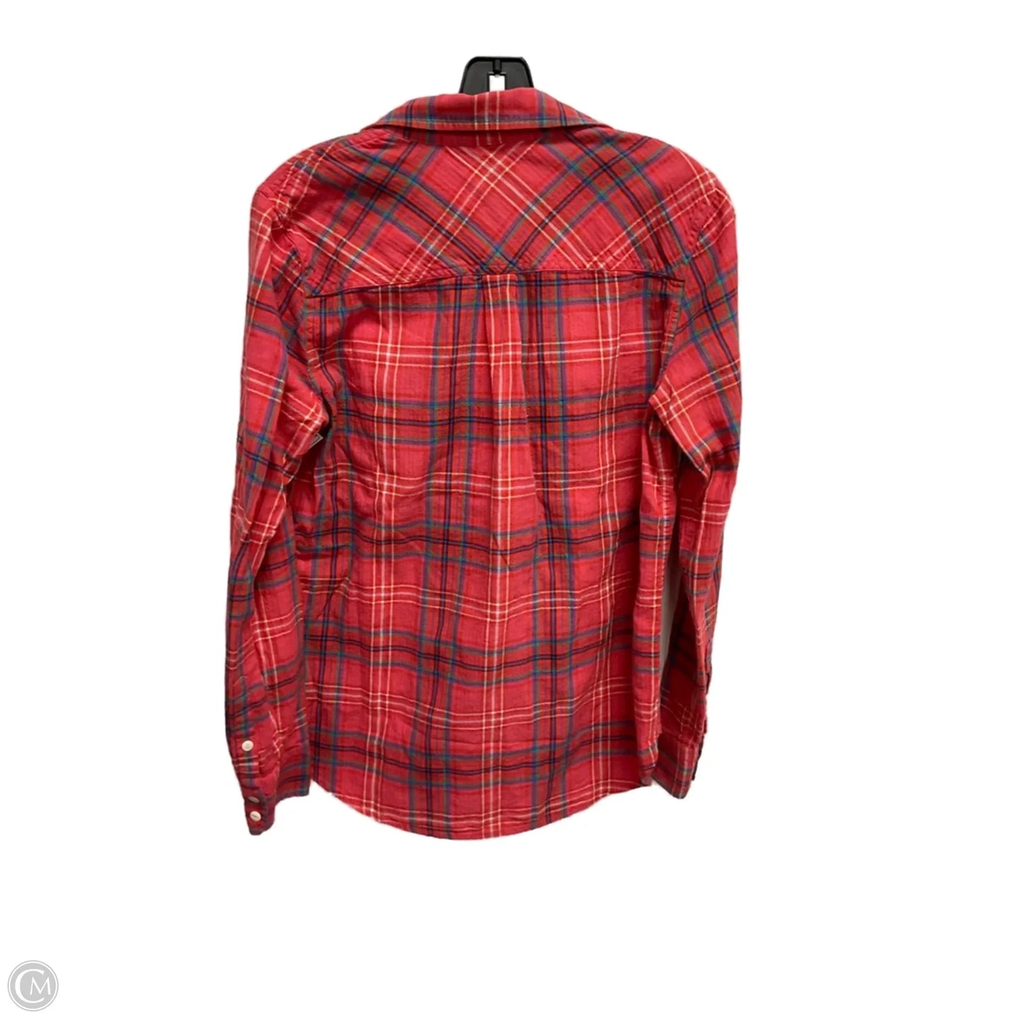 Top Long Sleeve By J. Crew In Plaid Pattern, Size: 4