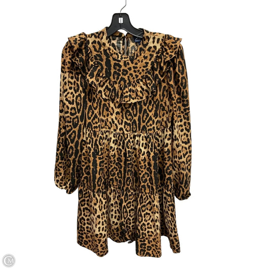 Dress Casual Midi By Scoop In Animal Print, Size: S