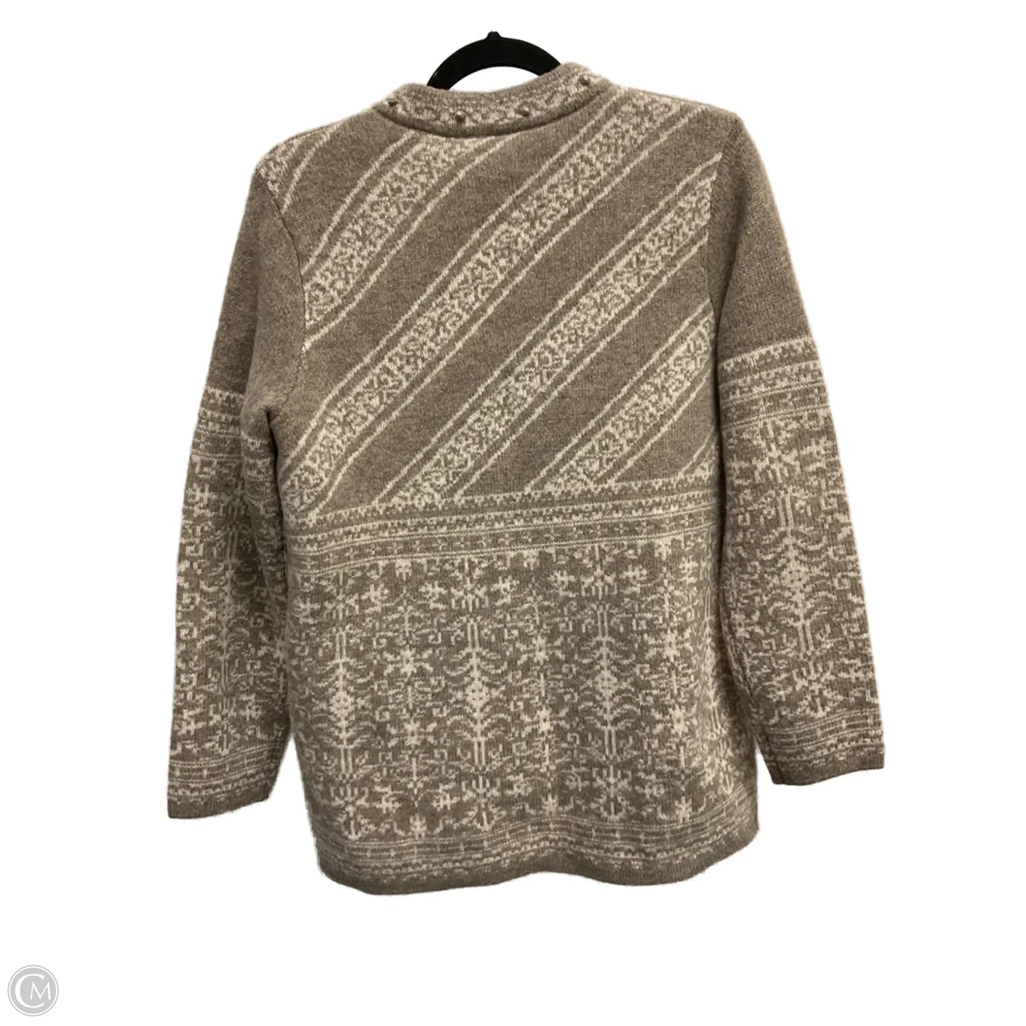 Sweater Cardigan By Pendleton In Tan, Size: S