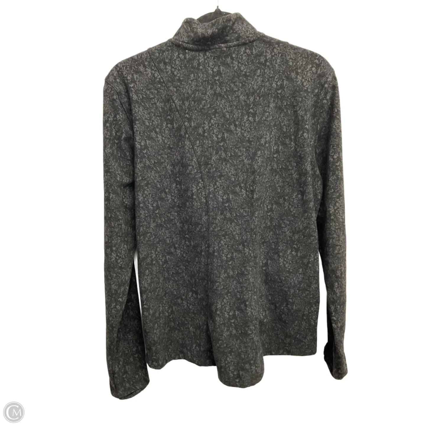 Athletic Top Long Sleeve Crewneck By Spyder In Black, Size: L