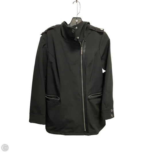 Coat Raincoat By Michael By Michael Kors In Black, Size: M