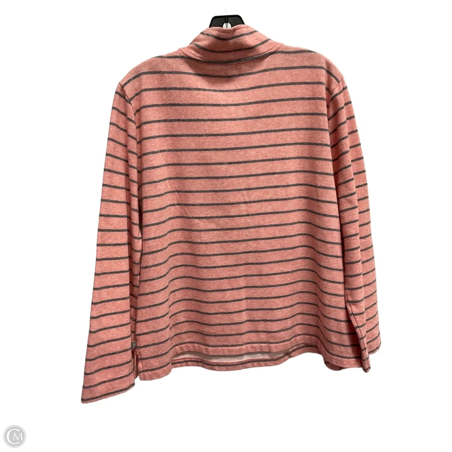 Athletic Top Long Sleeve Collar By Talbots In Peach, Size: Xl