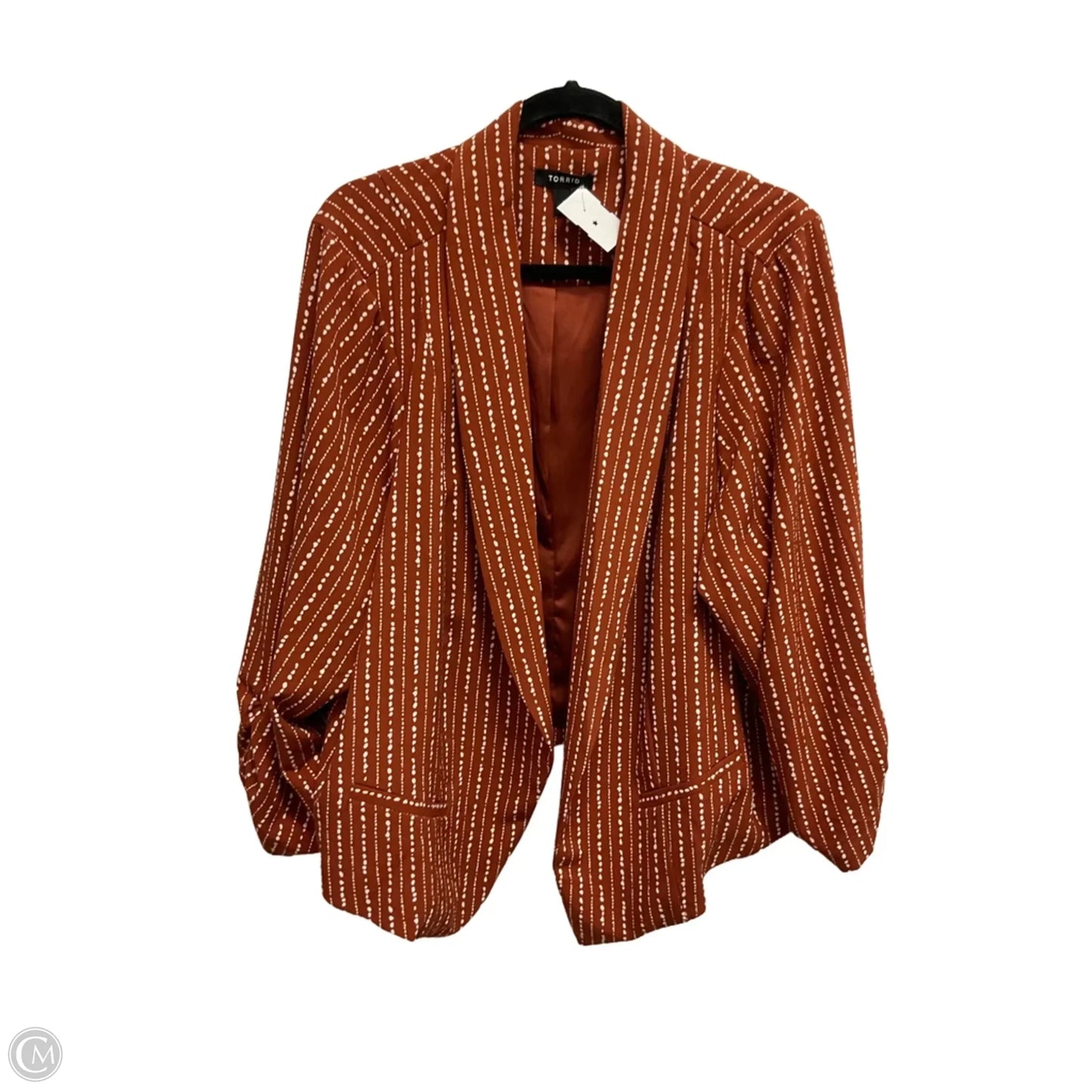 Blazer By Torrid In Polkadot Pattern, Size: Xxl