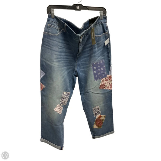 Jeans Cropped By Chicos In Blue, Size: Xl