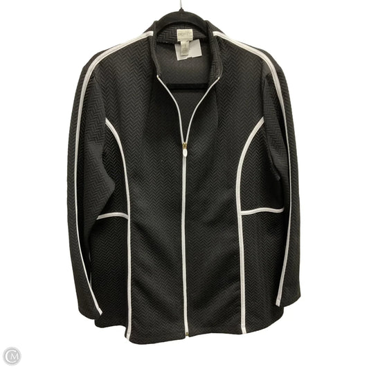 Athletic Jacket By Zenergy By Chicos In Black, Size: Xxl