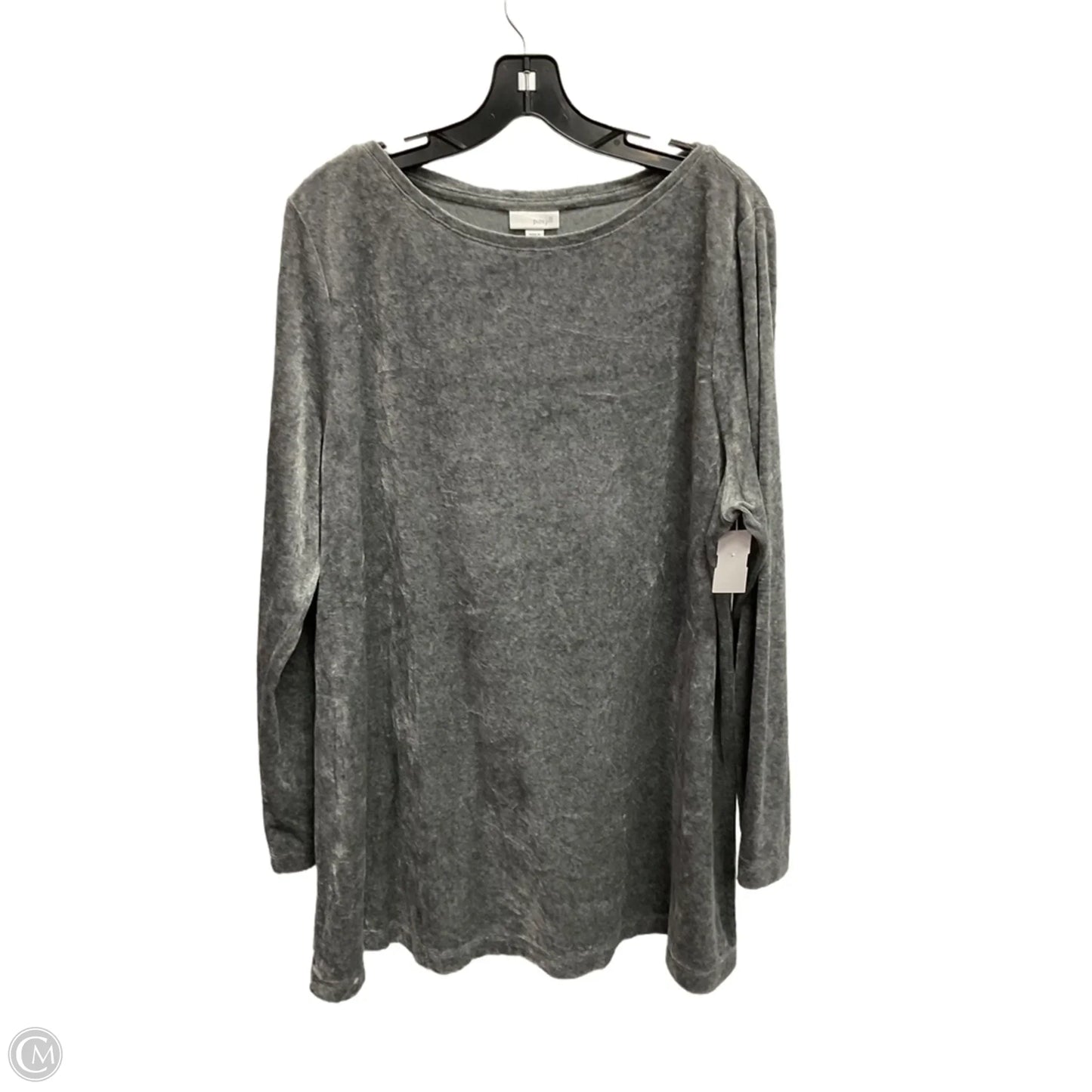 Top Long Sleeve By J. Jill In Grey, Size: Xl