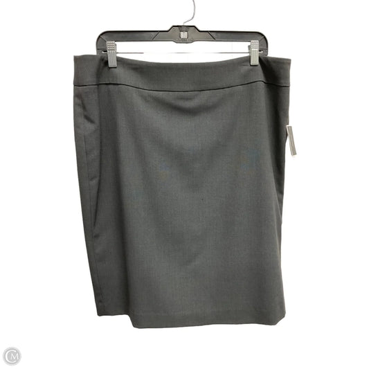 Skirt Midi By Nine West In Grey, Size: 16