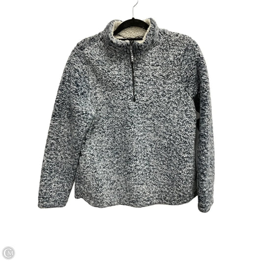 Jacket Fleece By Time And Tru In Blue, Size: L