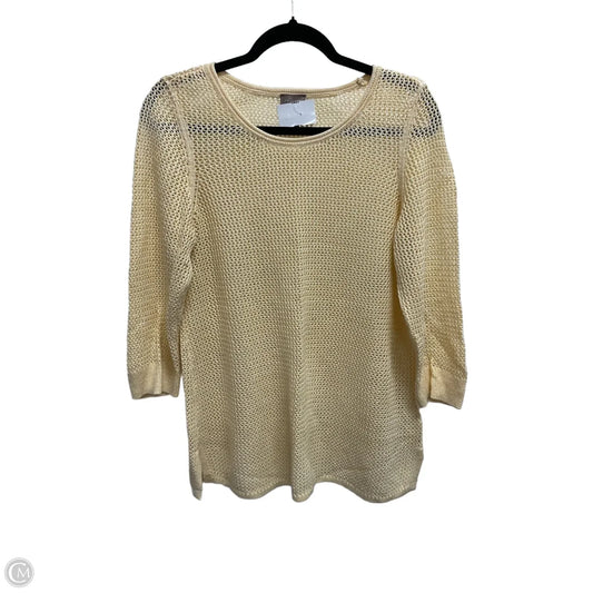 Sweater By Chicos In Yellow, Size: M