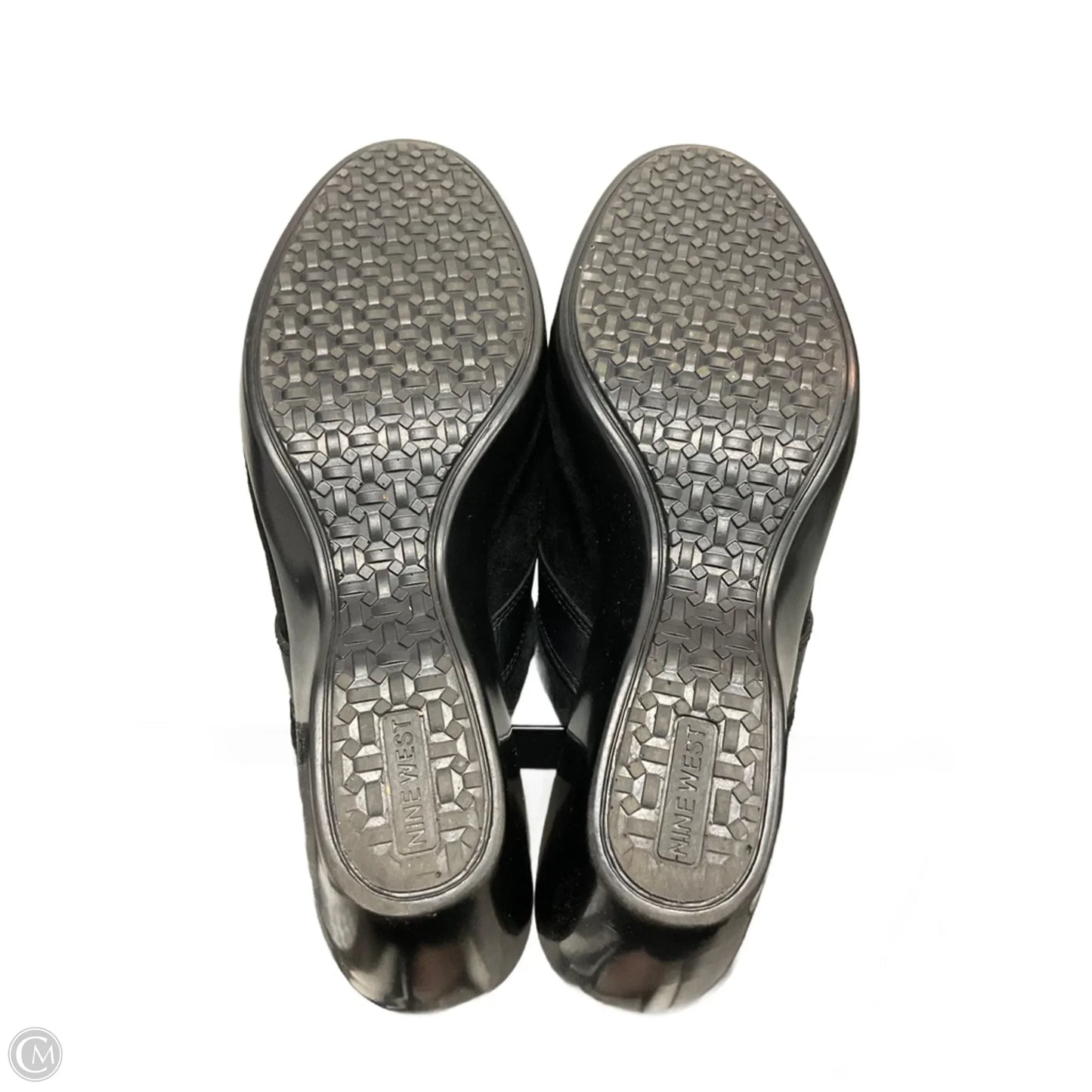 Shoes Heels Wedge By Nine West In Black, Size: 10