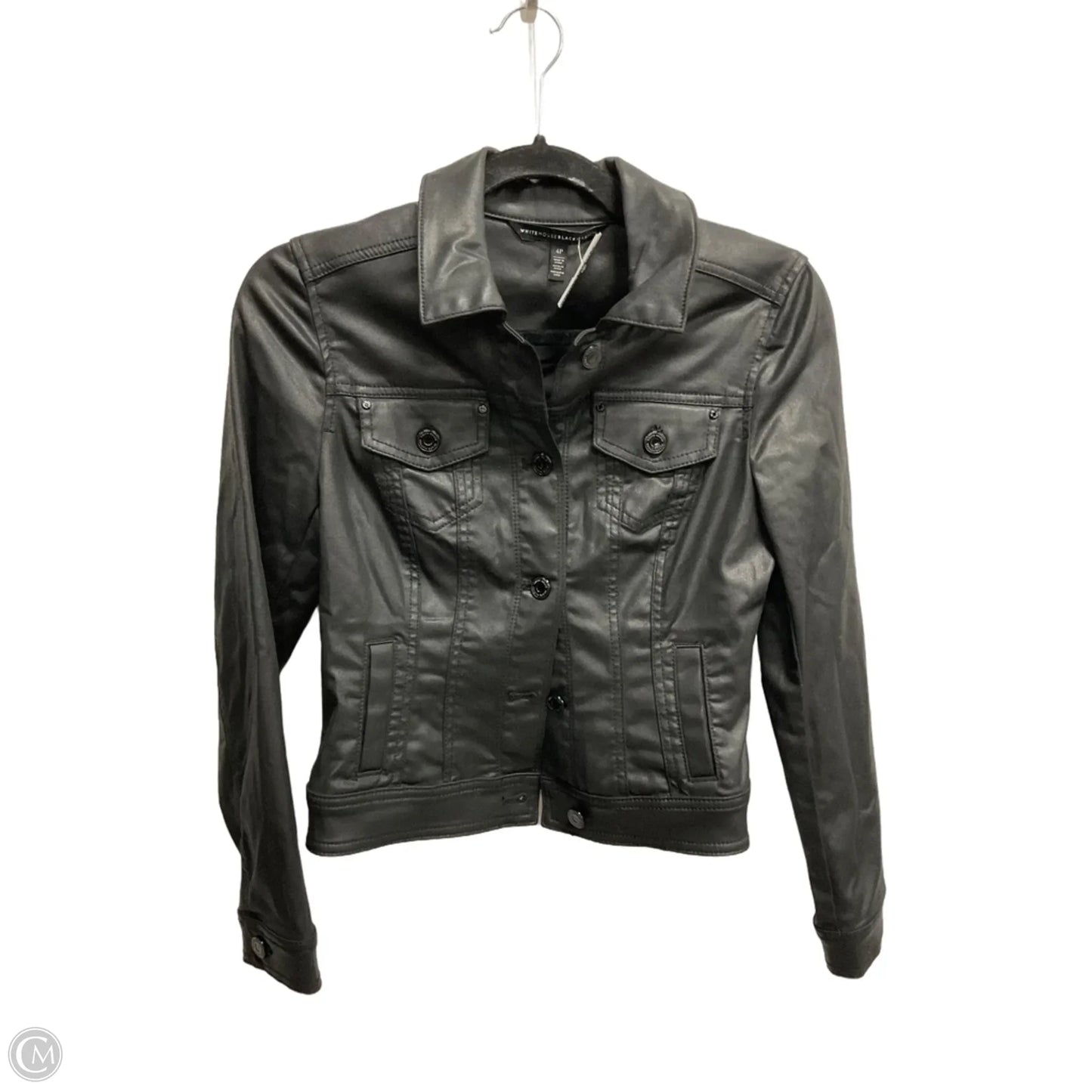 Jacket Denim By White House Black Market In Black, Size: 4