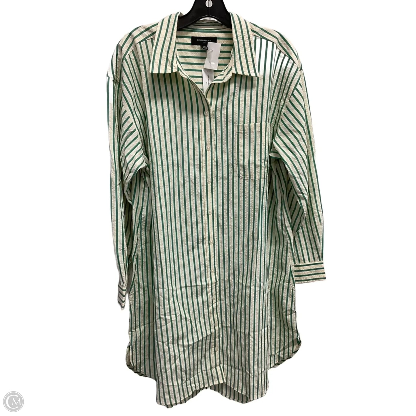 Dress Casual Midi By Banana Republic In Striped Pattern, Size: Xl