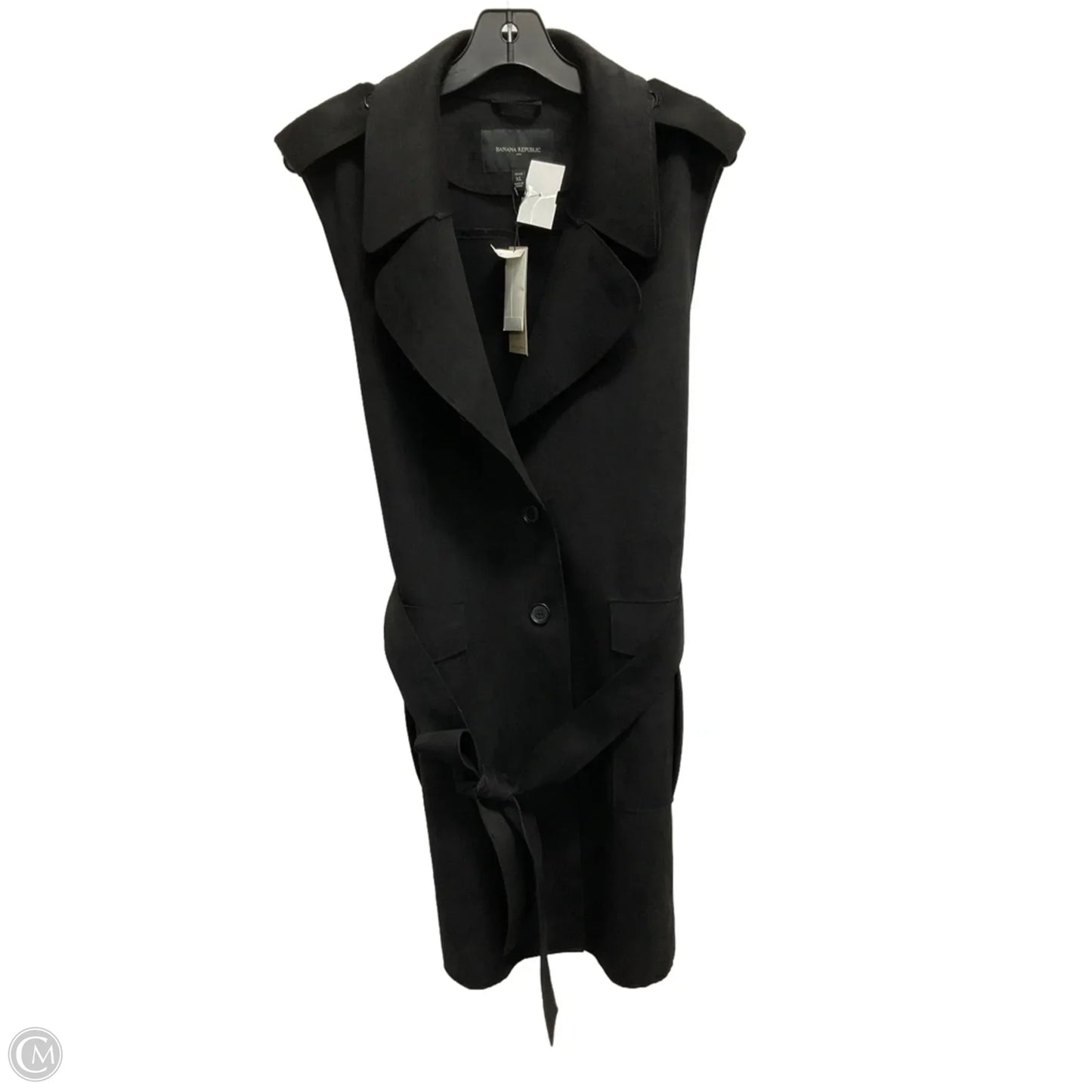 Tunic Sleeveless By Banana Republic In Black, Size: Xl