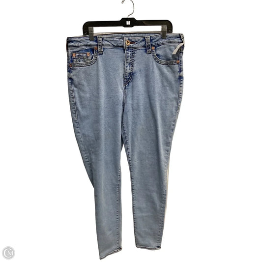 Jeans Skinny By True Religion In Blue, Size: 22