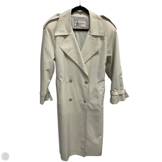 Coat Trench Coat By London Fog In Cream, Size: 6