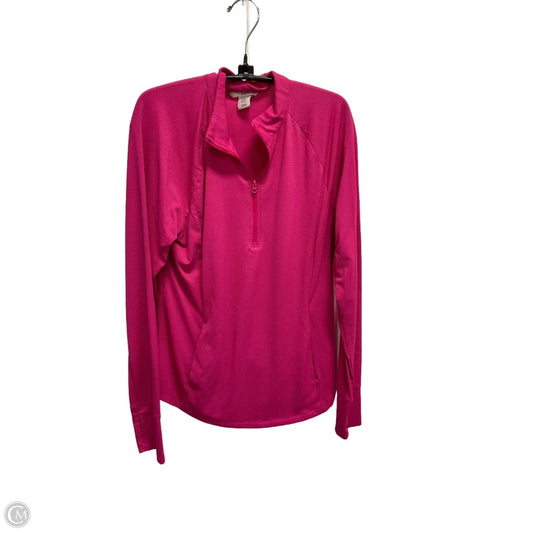 Athletic Top Long Sleeve Collar By Tommy Bahama In Pink, Size: Xl