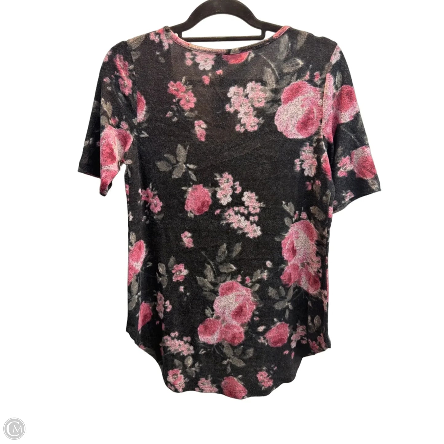 Top Short Sleeve By Maurices In Floral Print, Size: S