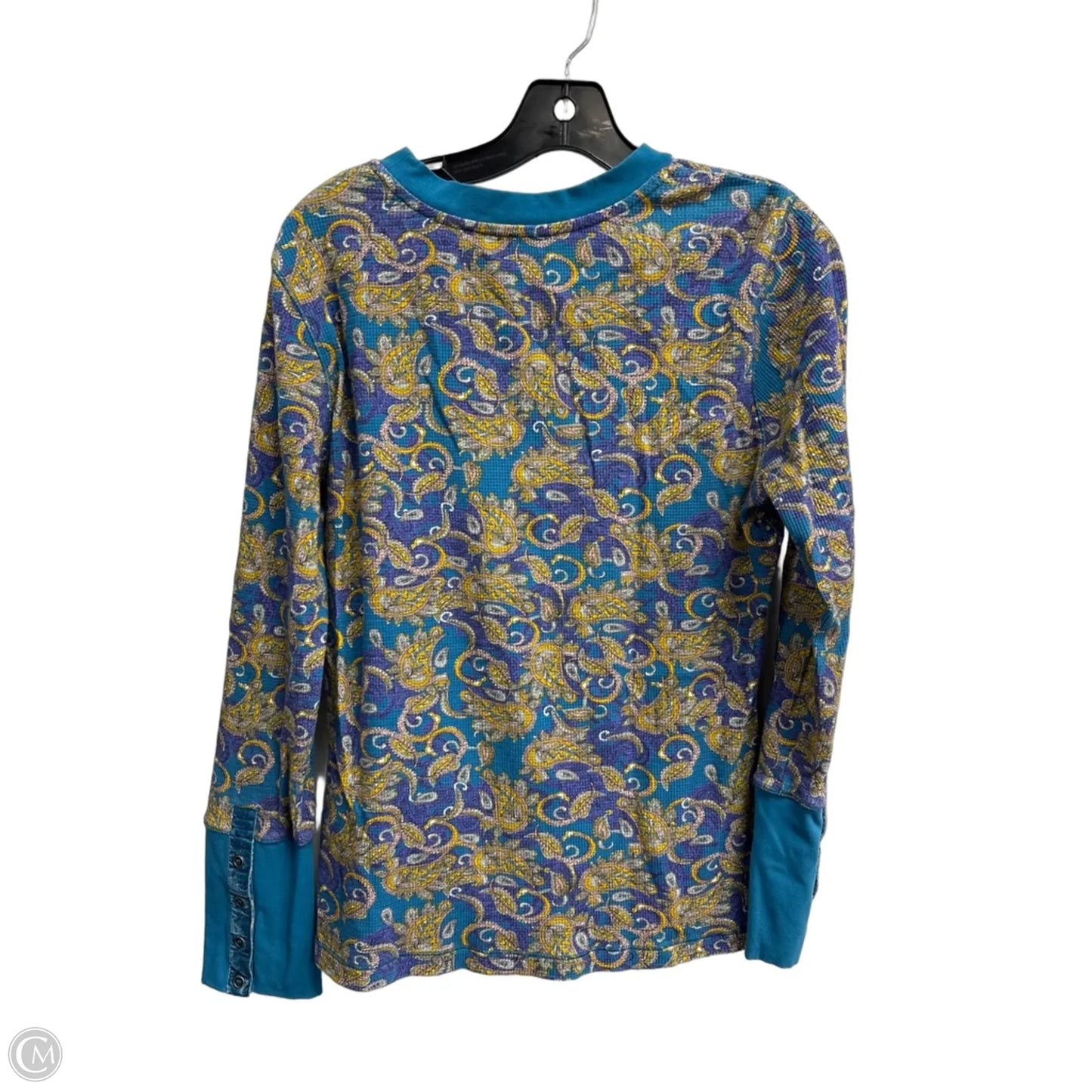 Top Long Sleeve By Sundance In Paisley Print, Size: Xl