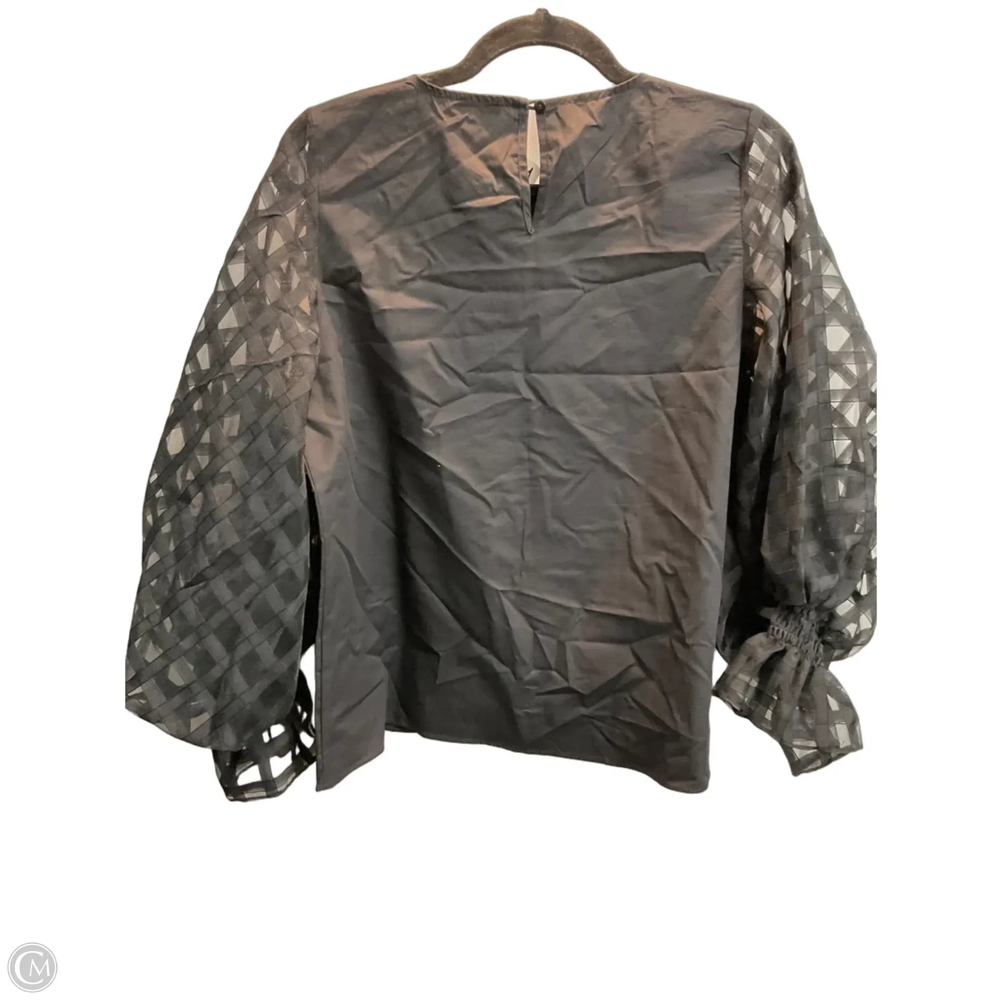 Blouse 3/4 Sleeve By Newbury Kustom In Black, Size: M