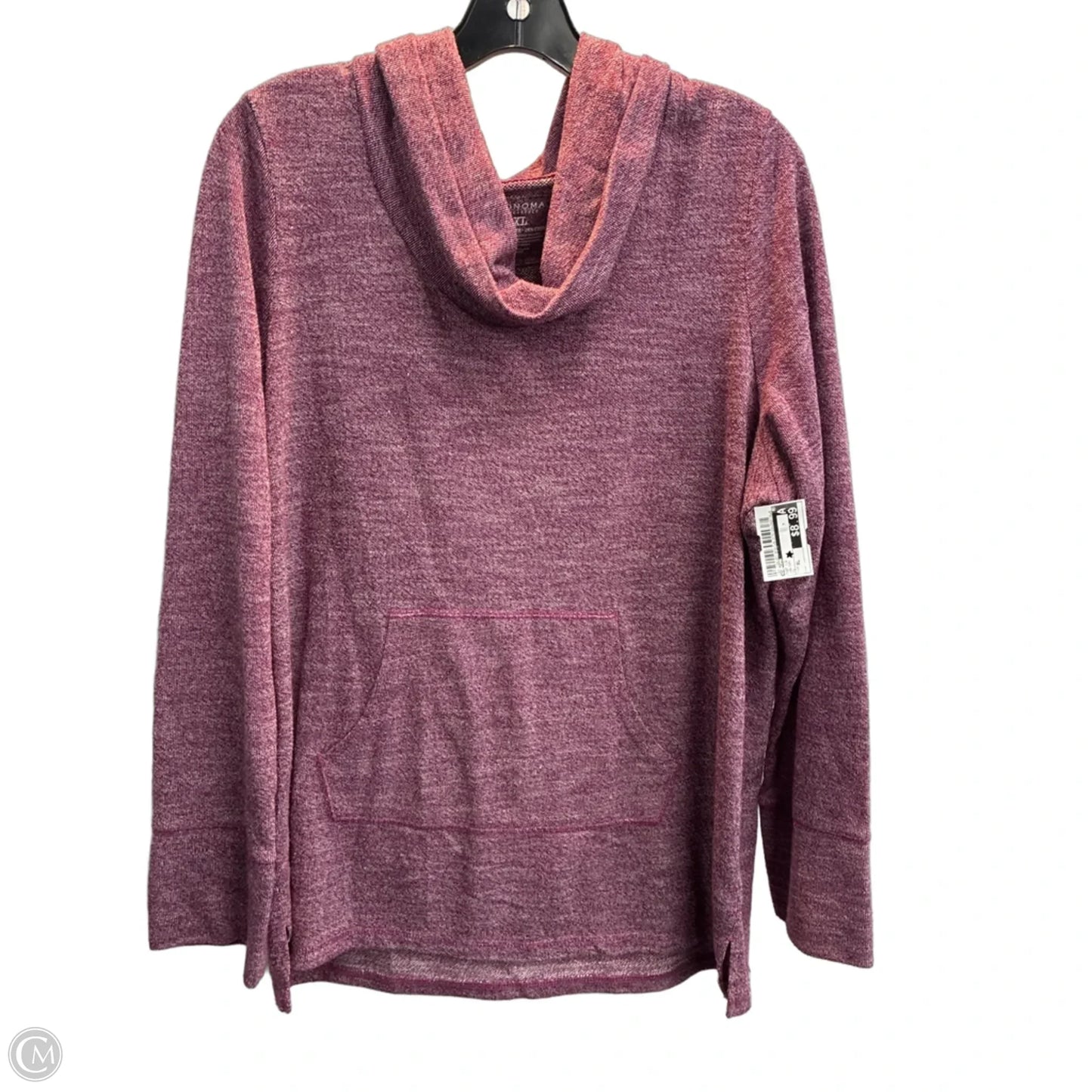 Top Long Sleeve By Sonoma In Maroon, Size: Xl