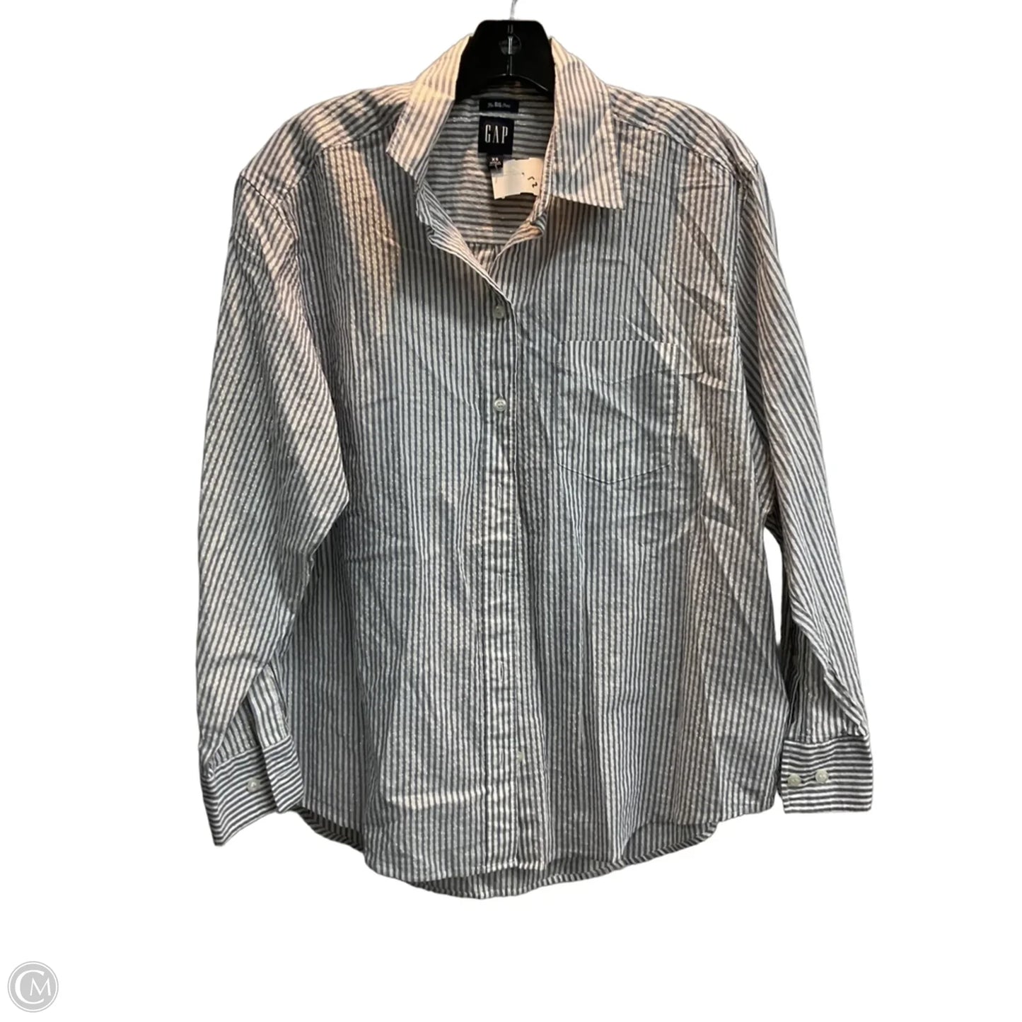 Top Long Sleeve By Gap In Striped Pattern, Size: Xs