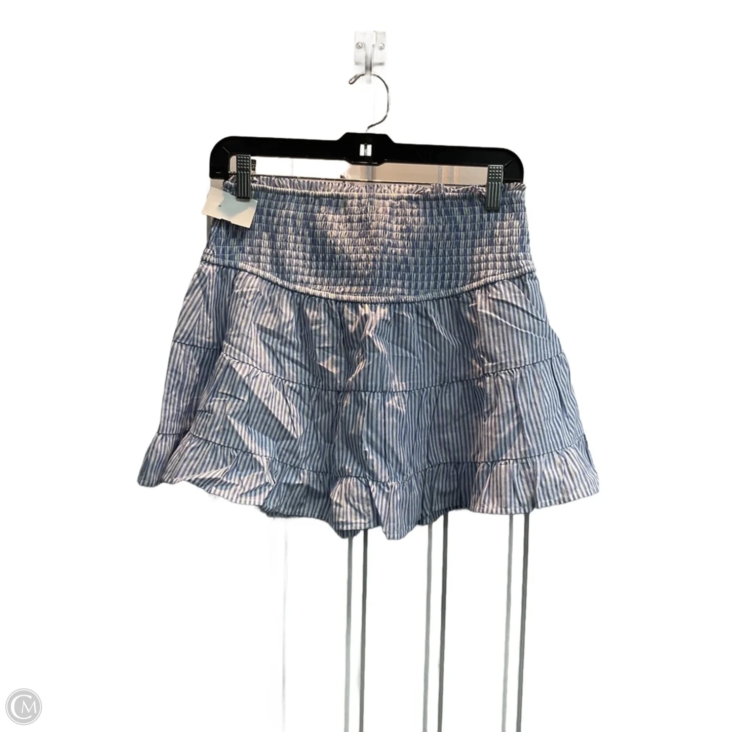 Skirt Mini & Short By Blue Rain In Striped Pattern, Size: M
