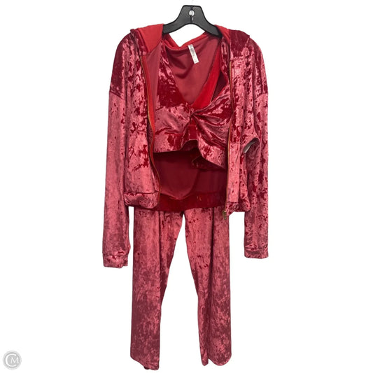 Athletic Pants 2pc By Fabletics In Red, Size: L