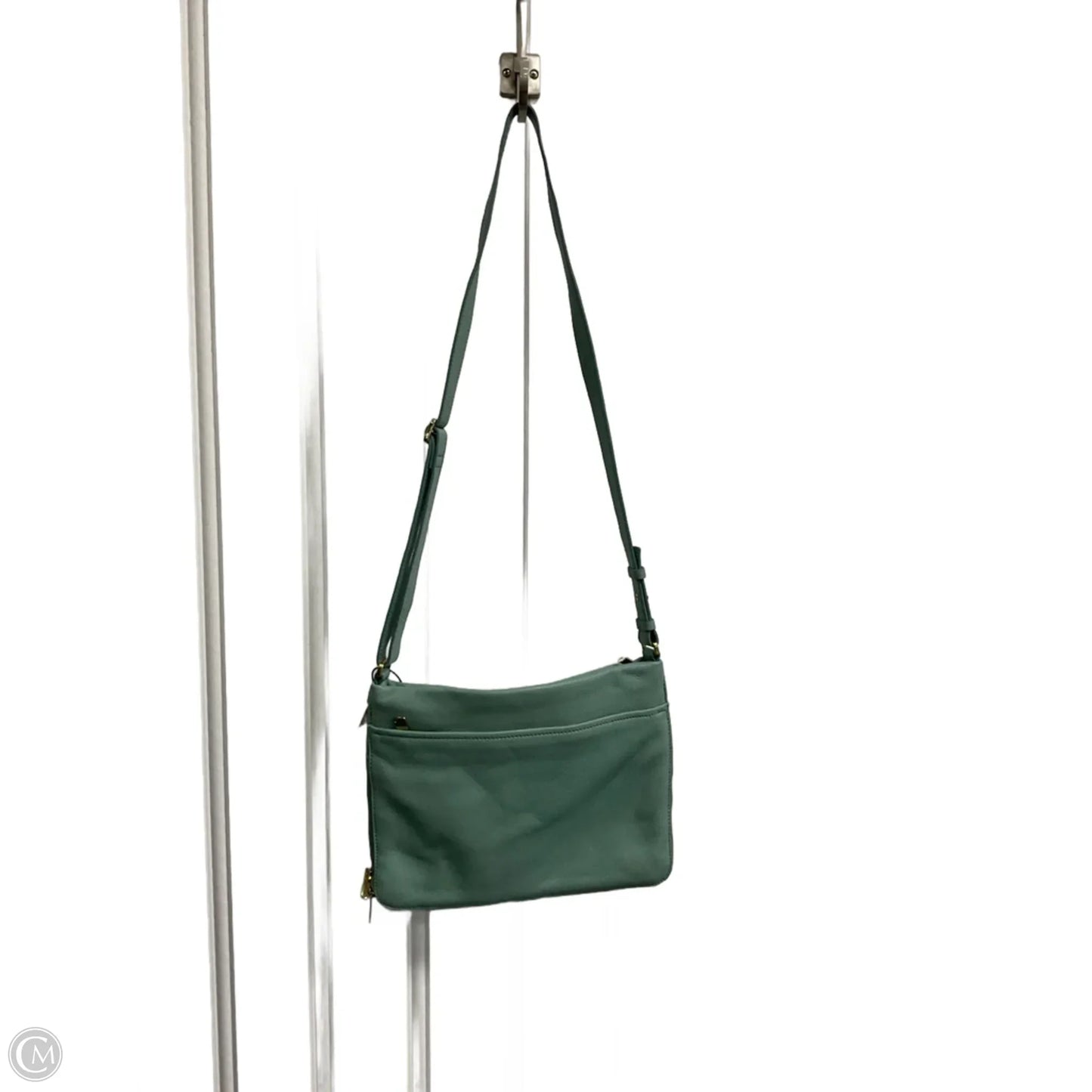 Handbag Leather By Fossil, Size: Medium